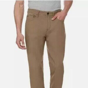 CAT Caterpillar Men's Fleece Lined Canvas Work Pants Straight Leg Tan Size40x29